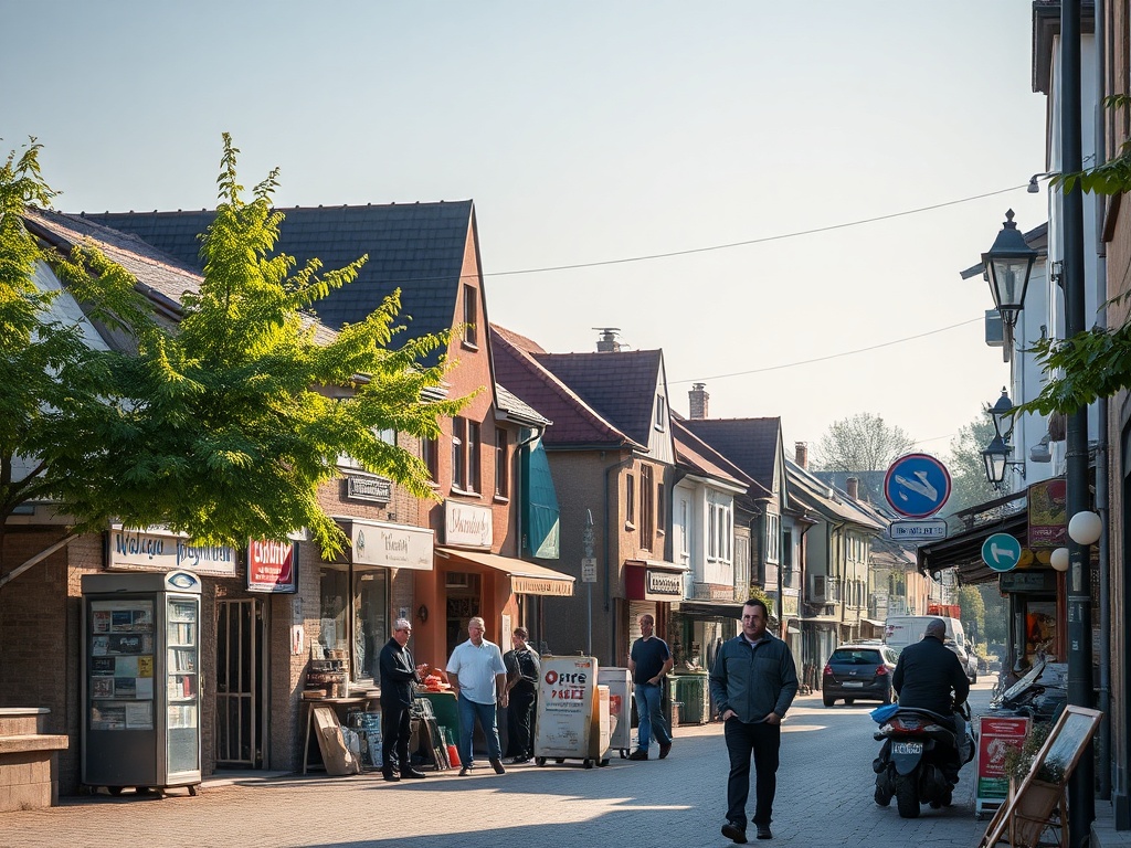 Mapa z zaznaczonym Wysokiem Mazowieckiem i ikonami symbolizującymi Fundusze Europejskie i inwestycje